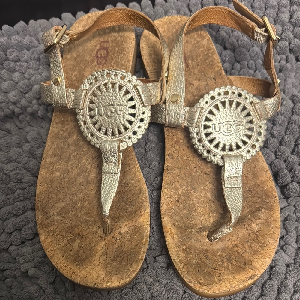 UGG Metallic Sandals with Chic Design